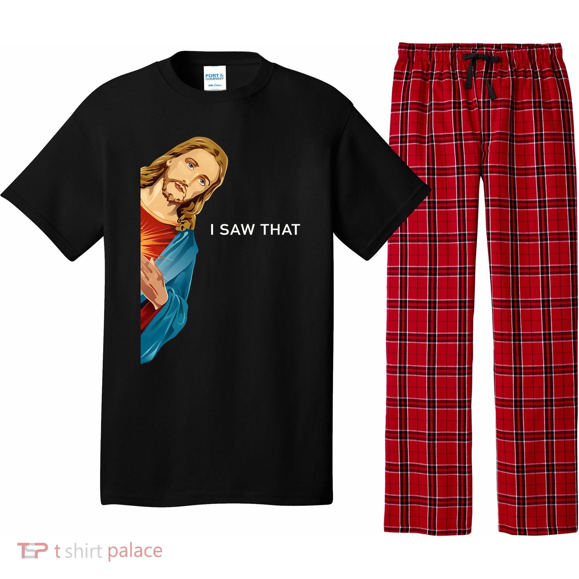 Jesus Christian I Saw That Funny God Pajama Set