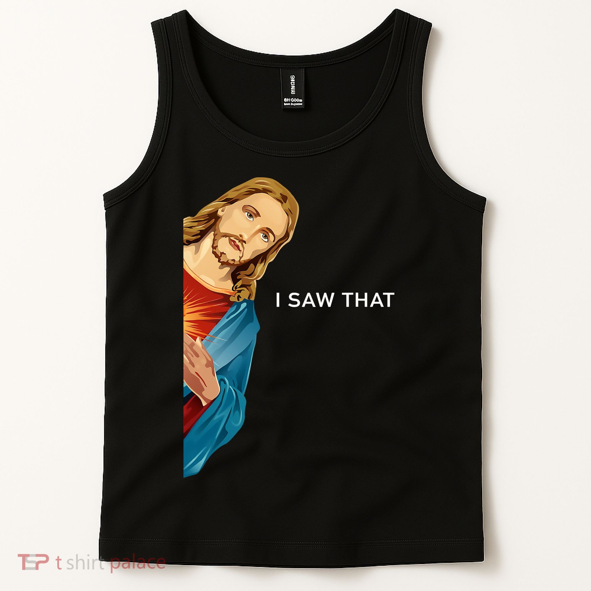 Jesus Christian I Saw That Funny God Tank Top