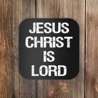 Jesus Christ Is Lord Christian Believer Coaster thumb 0
