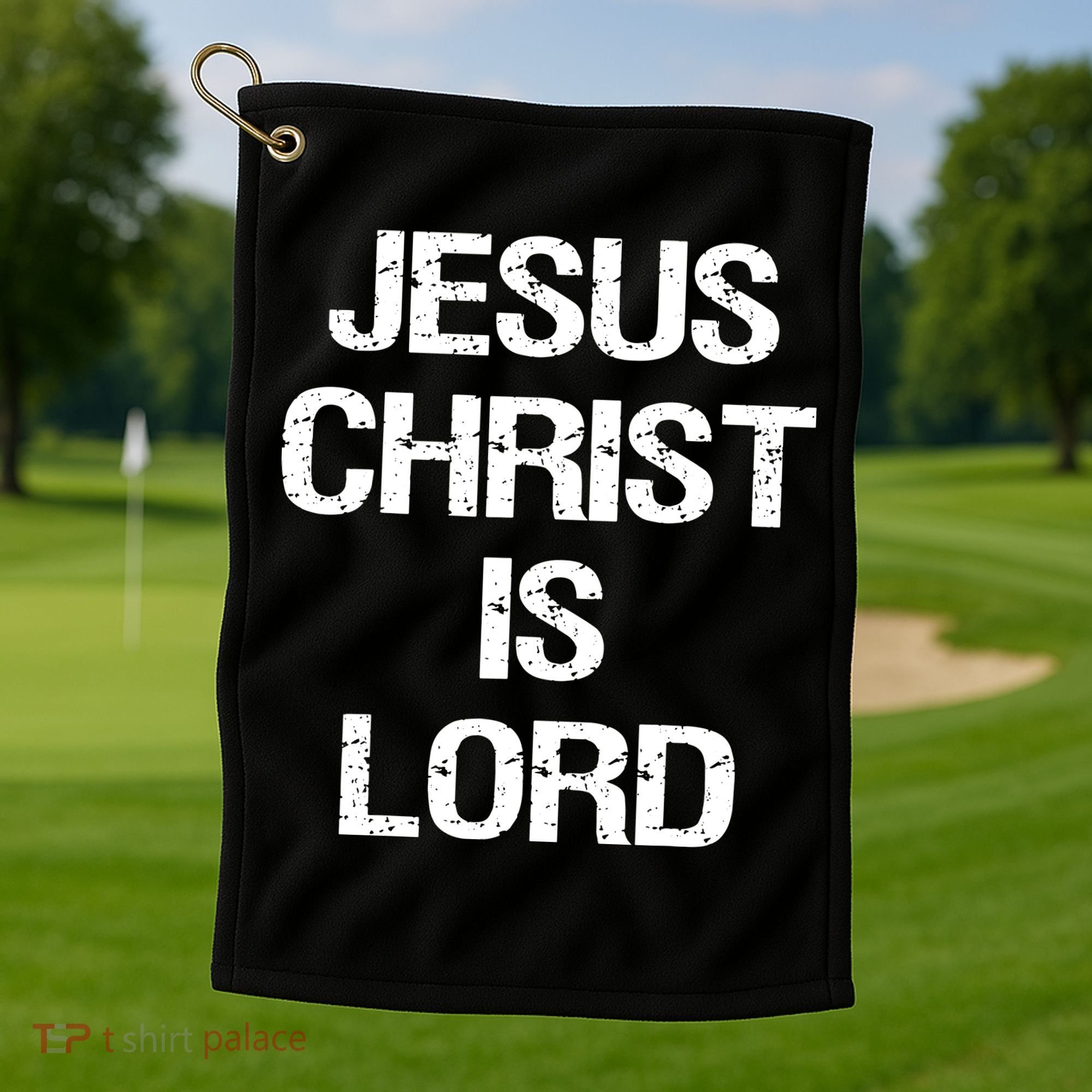 Jesus Christ Is Lord Christian Believer Golf Towel