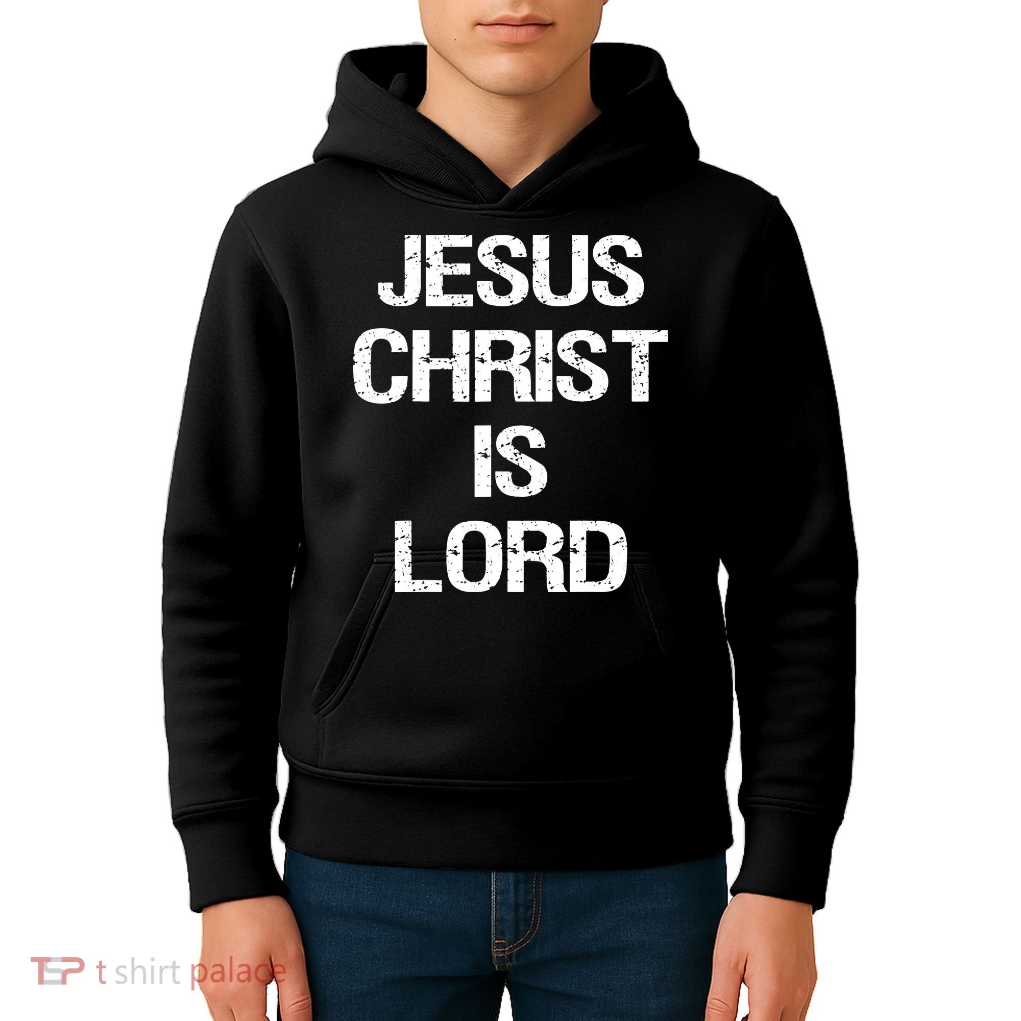 Jesus Christ Is Lord Christian Believer Kids Hoodie