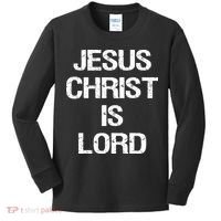 Jesus Christ Is Lord Christian Believer Kids Long Sleeve Shirt thumb 0
