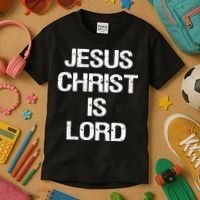 Jesus Christ Is Lord Christian Believer Kids T-Shirt thumb 3