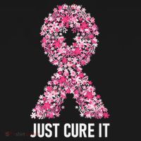 Just Cure It Pink Ribbon Breast Cancer Awareness Sweatshirt thumb 3