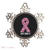Just Cure It Pink Ribbon Breast Cancer Awareness Ornament thumb 0