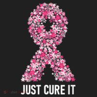 Just Cure It Pink Ribbon Breast Cancer Awareness Golf Towel thumb 3