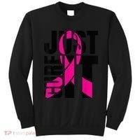 Just Cure It Breast Cancer Awareness Shirts Ribbon Shirt Sweatshirt thumb 0