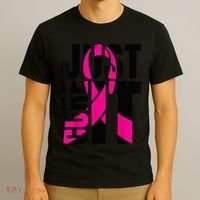 Just Cure It Breast Cancer Awareness Shirts Ribbon Shirt T-Shirt thumb 3