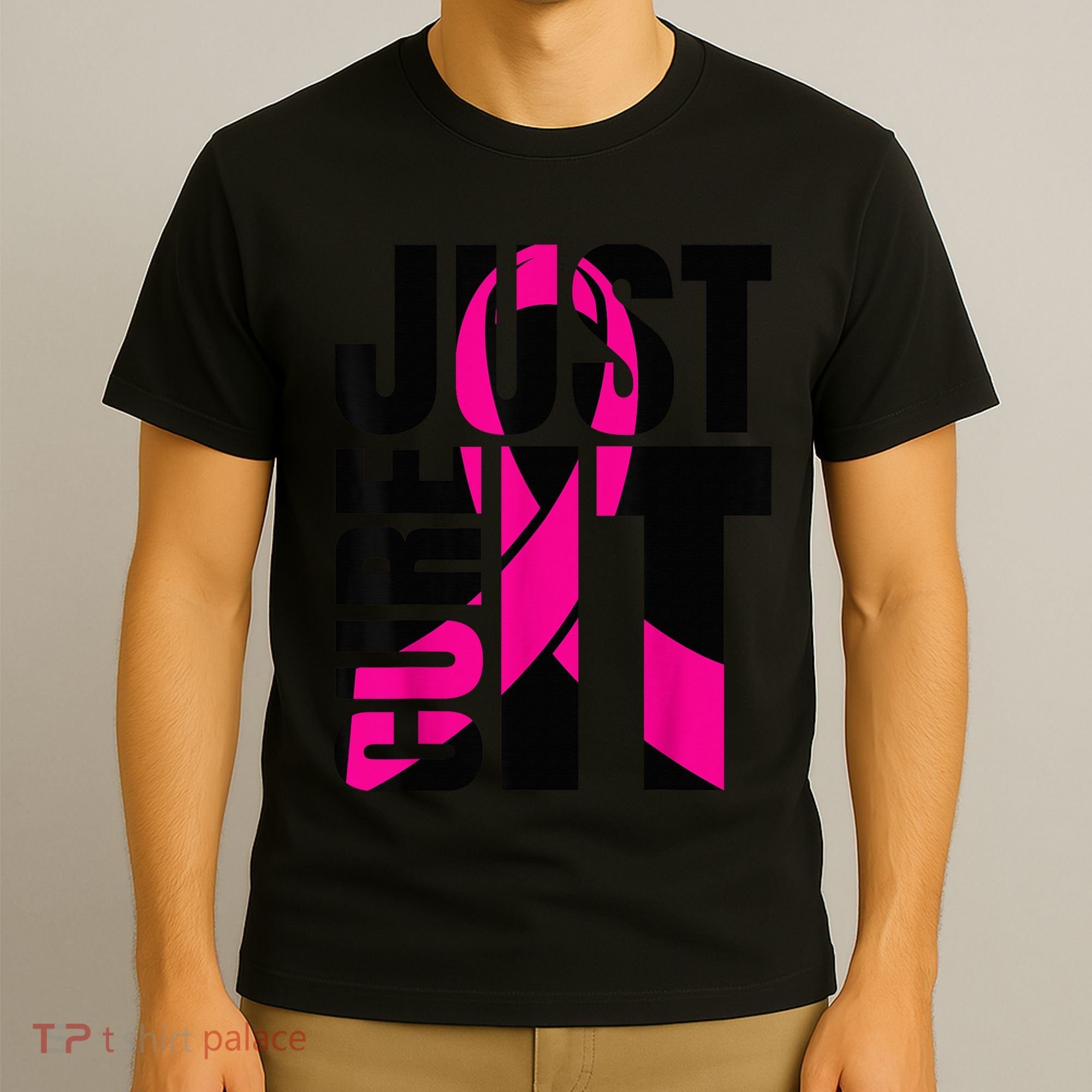 Just Cure It Breast Cancer Awareness Shirts Ribbon Shirt T-Shirt