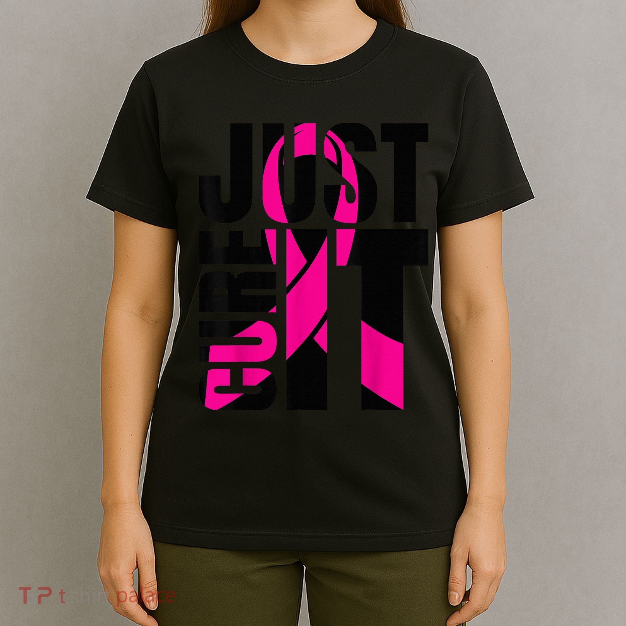 Just Cure It Breast Cancer Awareness Shirts Ribbon Shirt T-Shirt