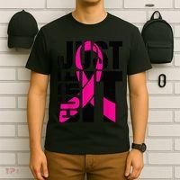 Just Cure It Breast Cancer Awareness Shirts Ribbon Shirt T-Shirt thumb 6