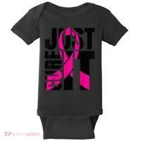 Just Cure It Breast Cancer Awareness Shirts Ribbon Shirt Baby Bodysuit thumb 0