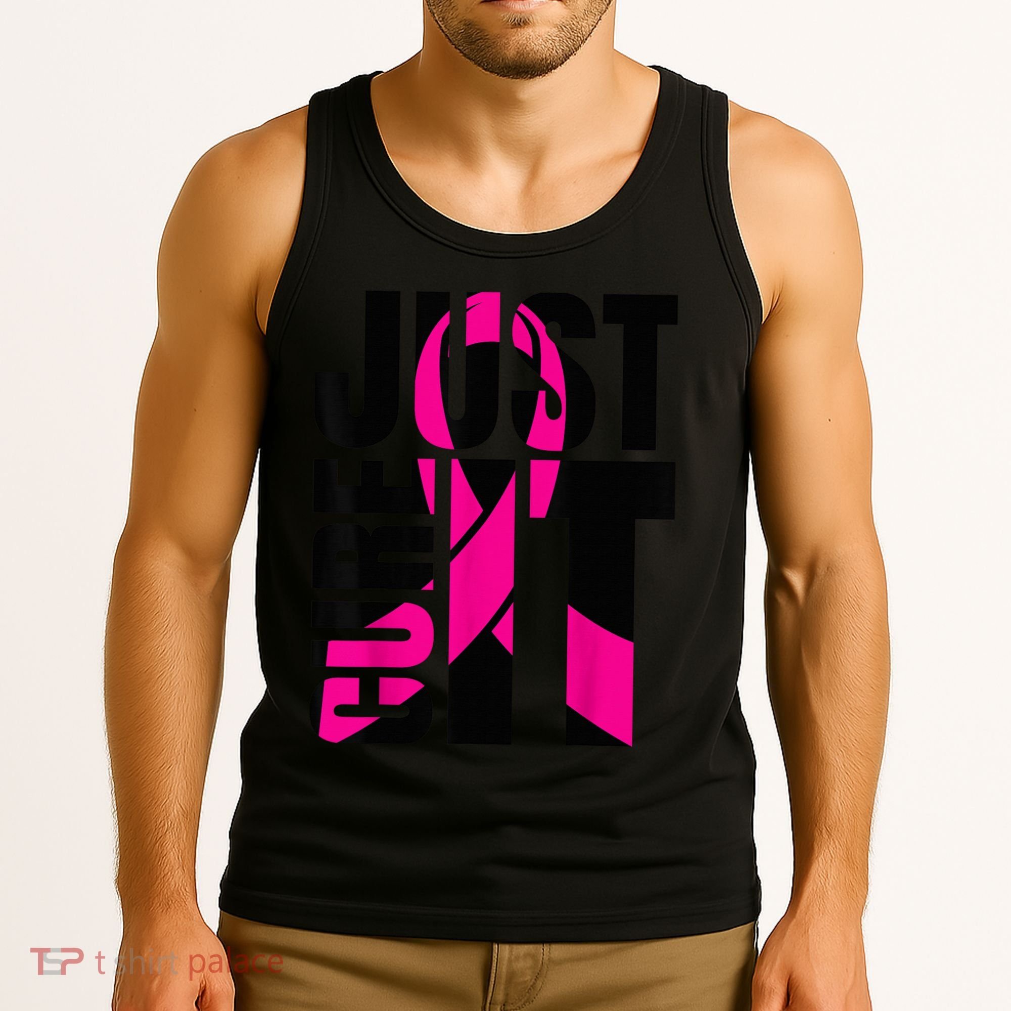 Just Cure It Breast Cancer Awareness Shirts Ribbon Shirt Tank Top