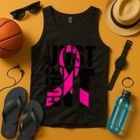 Just Cure It Breast Cancer Awareness Shirts Ribbon Shirt Tank Top thumb 4