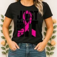 Just Cure It Breast Cancer Awareness Shirts Ribbon Shirt Women's T-Shirt thumb 2