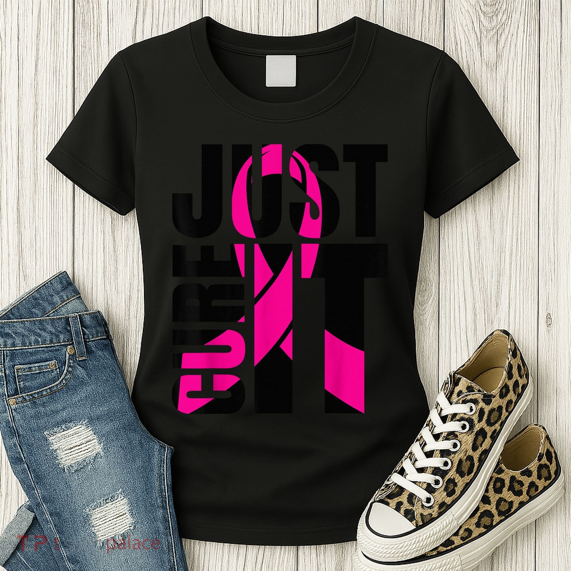 Just Cure It Breast Cancer Awareness Shirts Ribbon Shirt Women's T-Shirt