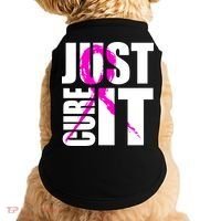 Just Cure It Breast Cancer Awareness Pink Ribbon Doggie Tank thumb 0