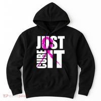Just Cure It Breast Cancer Awareness Pink Ribbon Hoodie thumb 0