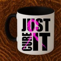 Just Cure It Breast Cancer Awareness Pink Ribbon Coffee Mug thumb 2