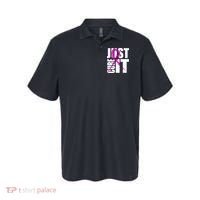 Just Cure It Breast Cancer Awareness Pink Ribbon Polo thumb 0