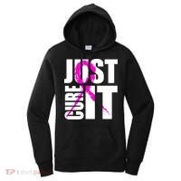 Just Cure It Breast Cancer Awareness Pink Ribbon Women's Hoodie thumb 0