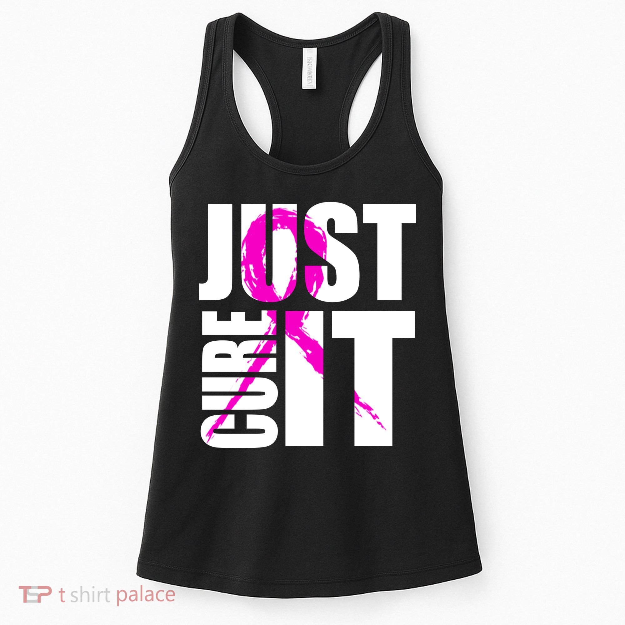 Just Cure It Breast Cancer Awareness Pink Ribbon Women's Tank Top