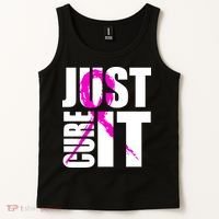 Just Cure It Breast Cancer Awareness Pink Ribbon Tank Top thumb 2