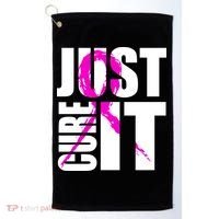 Just Cure It Breast Cancer Awareness Pink Ribbon Golf Towel thumb 0