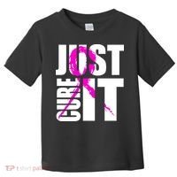 Just Cure It Breast Cancer Awareness Pink Ribbon Toddler T-Shirt thumb 0
