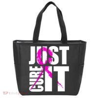 Just Cure It Breast Cancer Awareness Pink Ribbon Tote Bag thumb 0