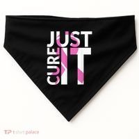 Just Cure It Breast Cancer Awareness USA-Made Doggie Bandana thumb 0