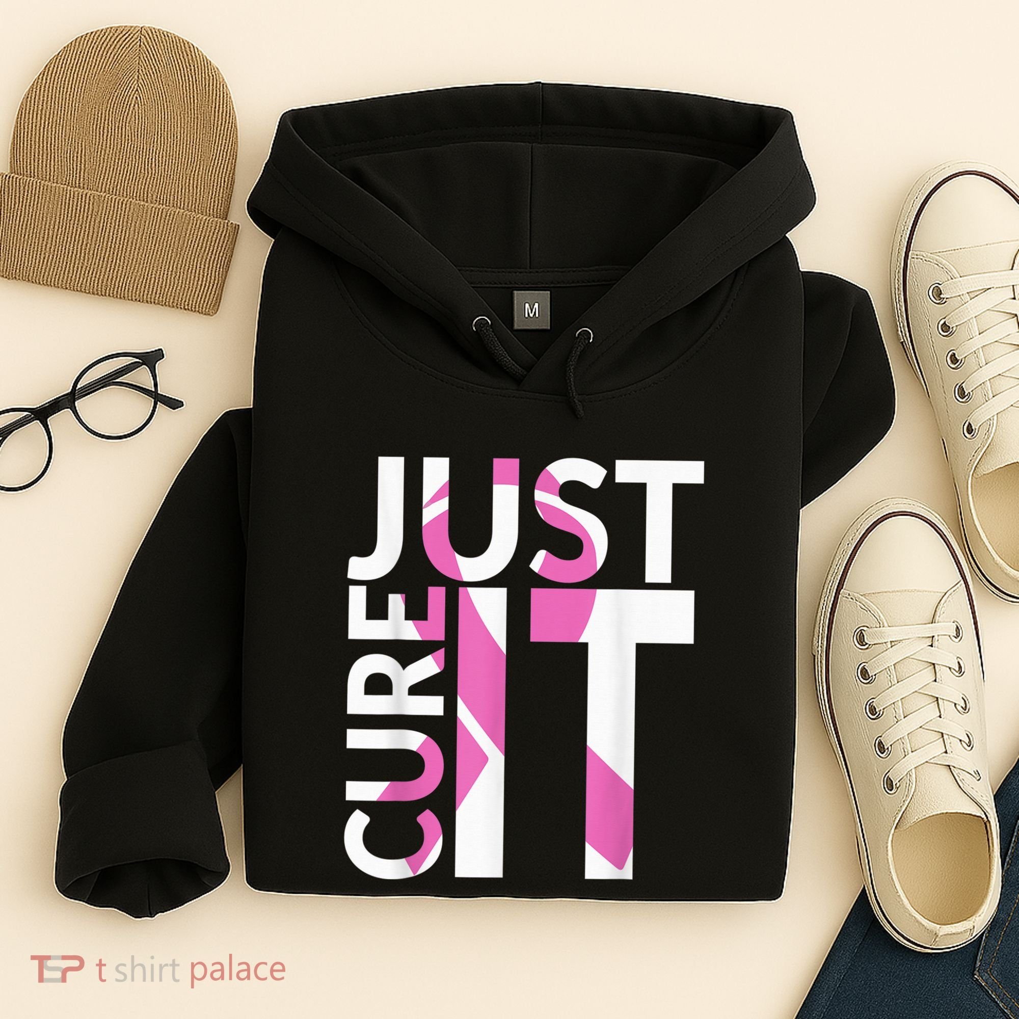 Just Cure It Breast Cancer Awareness Hoodie