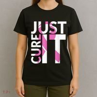 Just Cure It Breast Cancer Awareness T-Shirt thumb 4