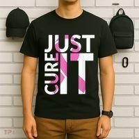 Just Cure It Breast Cancer Awareness T-Shirt thumb 6