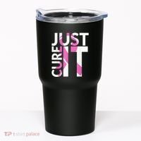 Just Cure It Breast Cancer Awareness Tumbler thumb 0