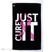 Just Cure It Breast Cancer Awareness Golf Towel thumb 0
