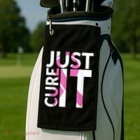Just Cure It Breast Cancer Awareness Golf Towel thumb 2