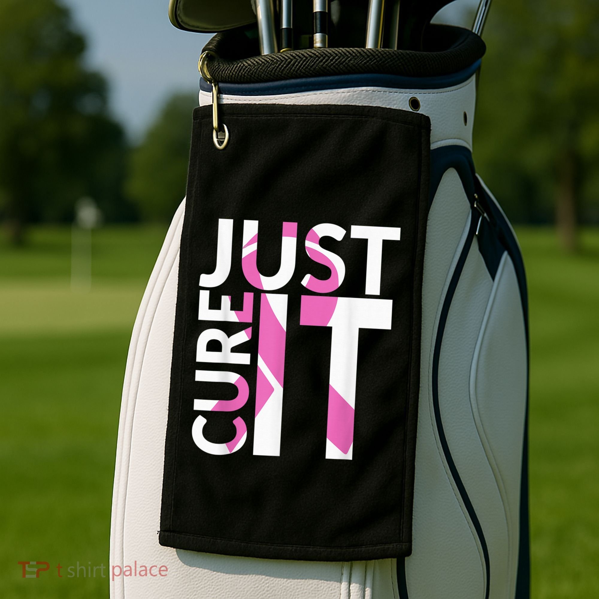 Just Cure It Breast Cancer Awareness Golf Towel