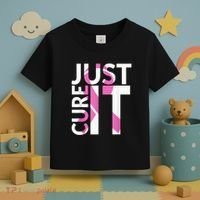 Just Cure It Breast Cancer Awareness Toddler T-Shirt thumb 3