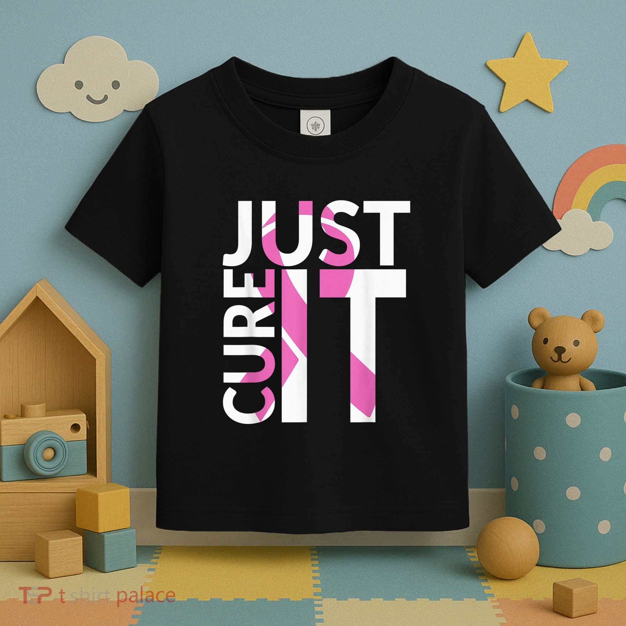 Just Cure It Breast Cancer Awareness Toddler T-Shirt