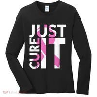 Just Cure It Breast Cancer Awareness Women's Long Sleeve Shirt thumb 0
