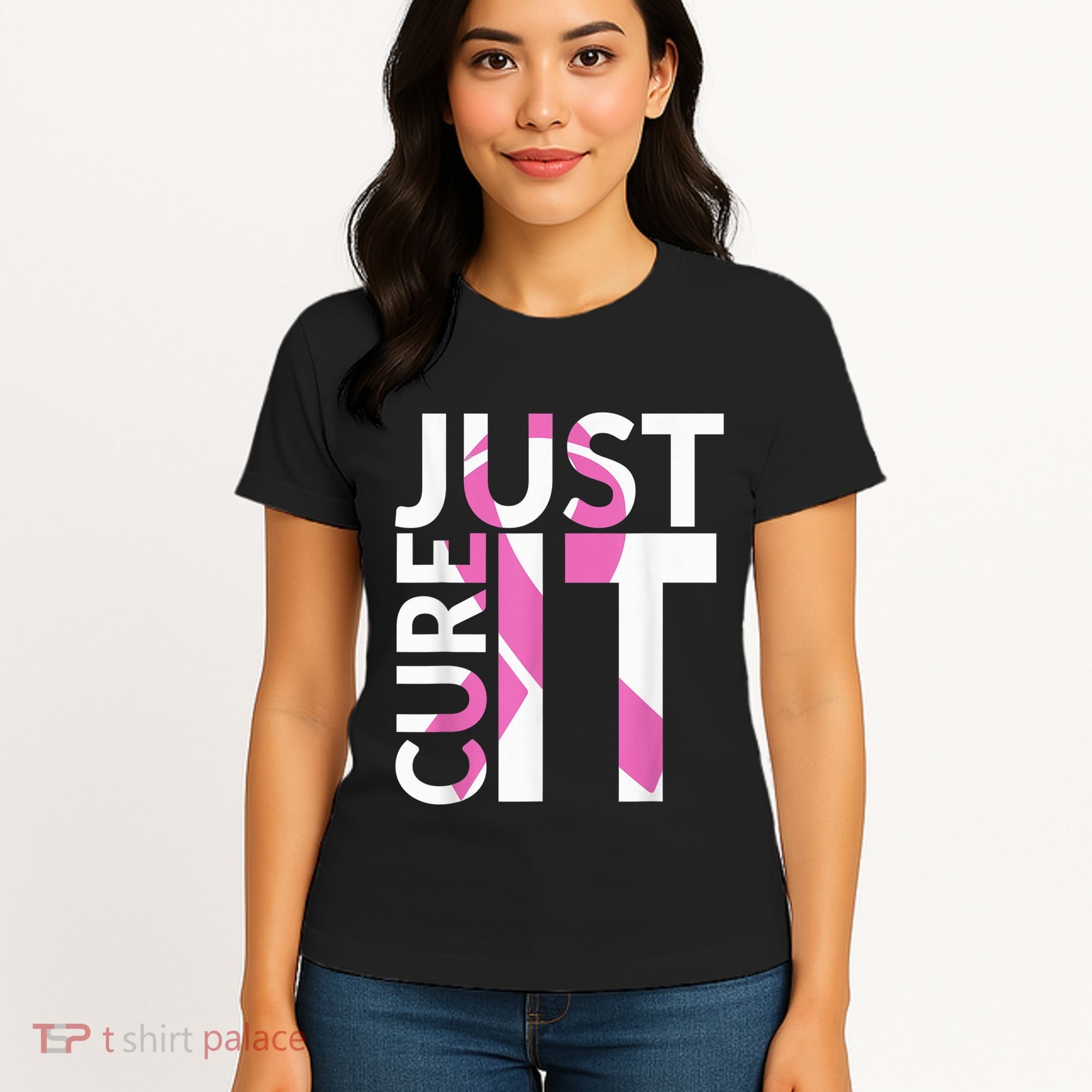 Just Cure It Breast Cancer Awareness Women's T-Shirt