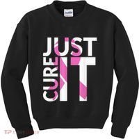 Just Cure It Breast Cancer Awareness Kids Sweatshirt thumb 0