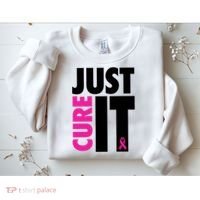 Just Cure It Breast Cancer Awareness Ribbon Sweatshirt thumb 2