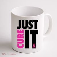 Just Cure It Breast Cancer Awareness Ribbon Coffee Mug thumb 1