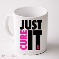Just Cure It Breast Cancer Awareness Ribbon Coffee Mug thumb 0