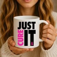 Just Cure It Breast Cancer Awareness Ribbon Coffee Mug thumb 3