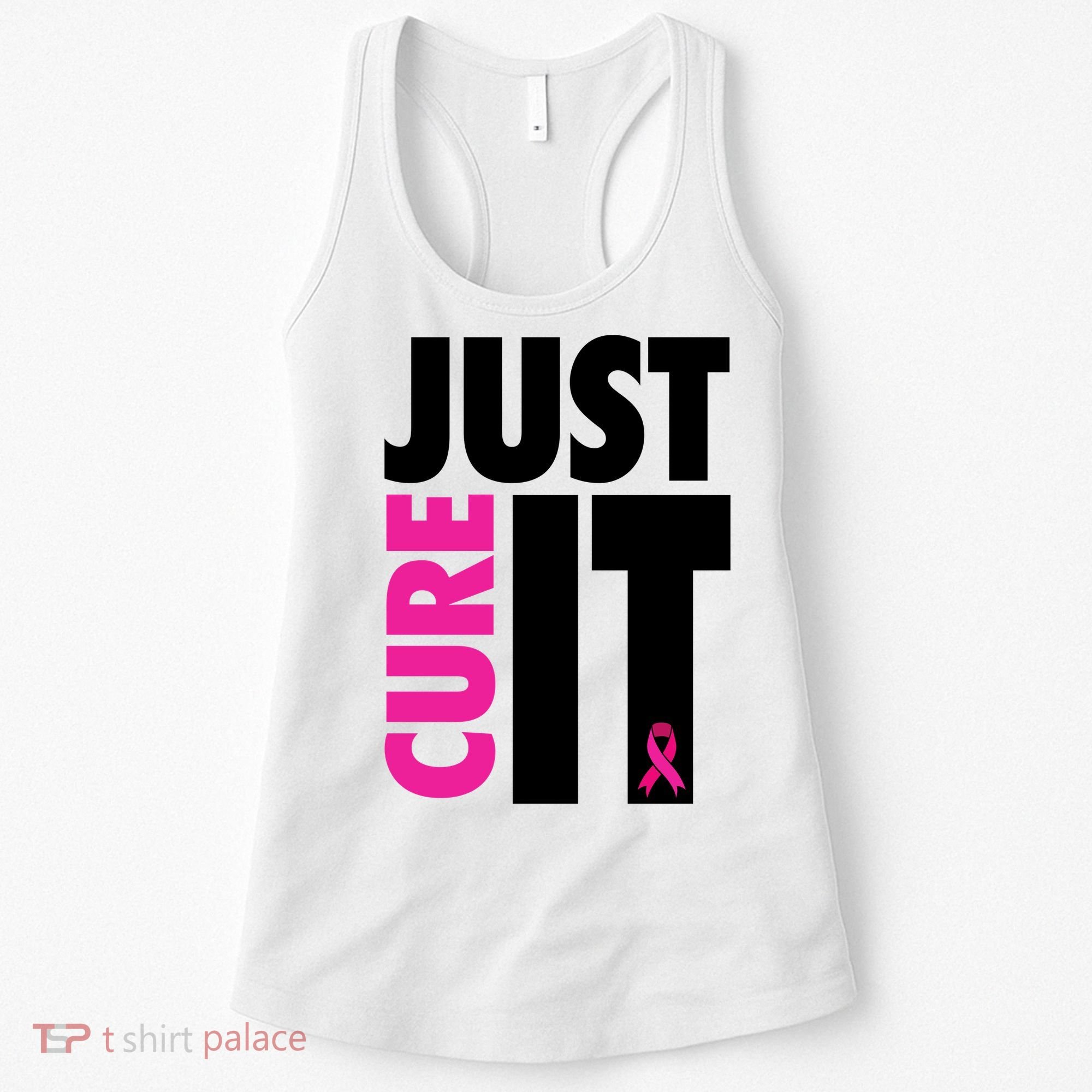 Just Cure It Breast Cancer Awareness Ribbon Women's Tank Top