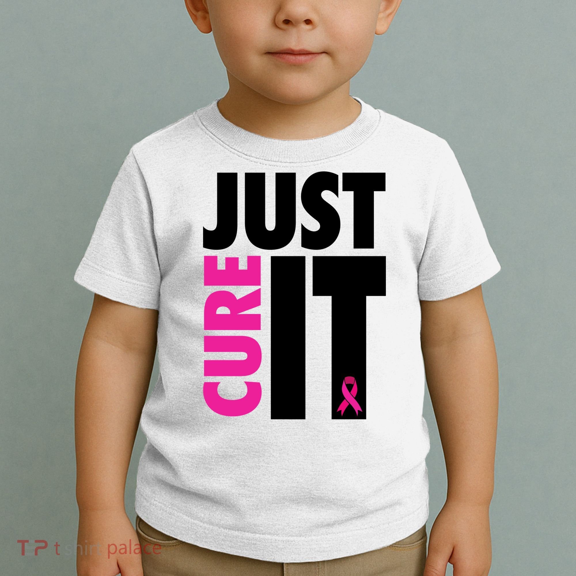 Just Cure It Breast Cancer Awareness Ribbon Toddler T-Shirt