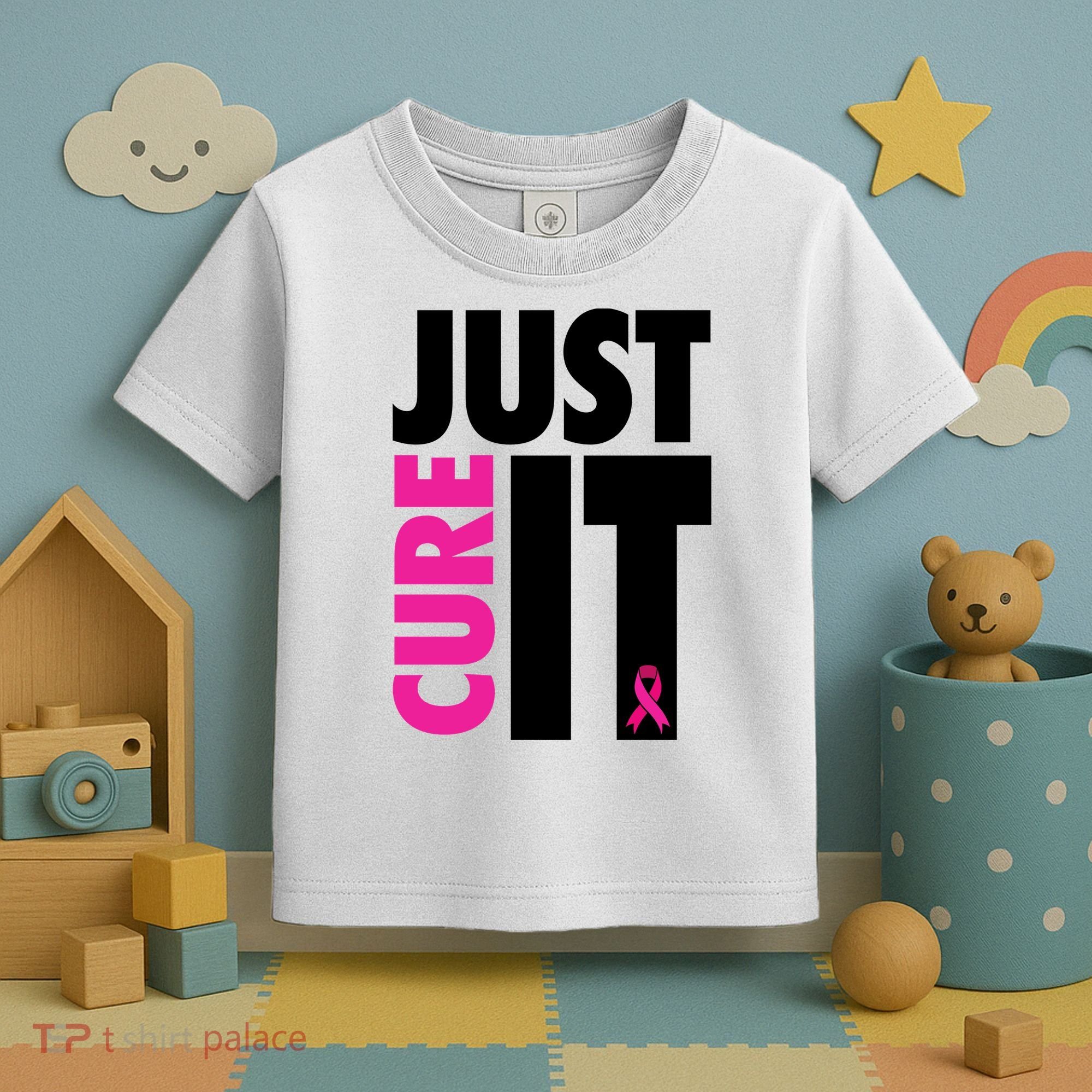 Just Cure It Breast Cancer Awareness Ribbon Toddler T-Shirt